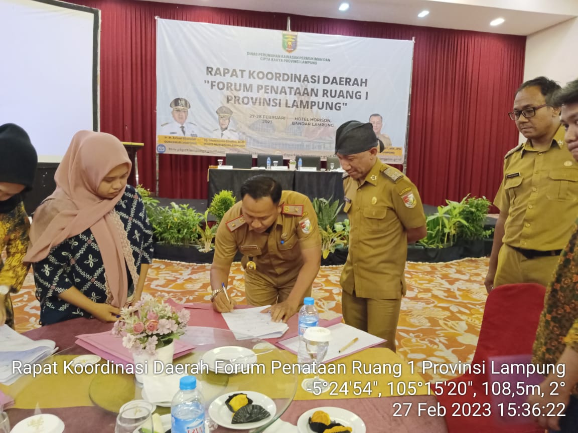 PLT Dinas Pertanian, Mengikuti Rapat Koordinasi Daerah FRP di Provinsi Lampung
