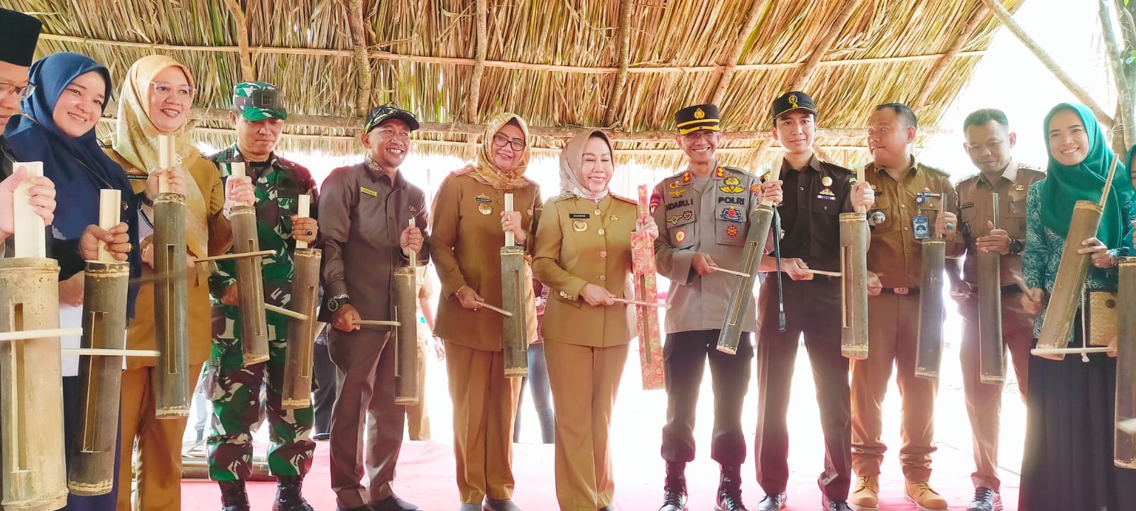 Pj Bupati Kabupaten Tubaba, Zaidirina Launching K3W di Tiyuh Mulya Jaya