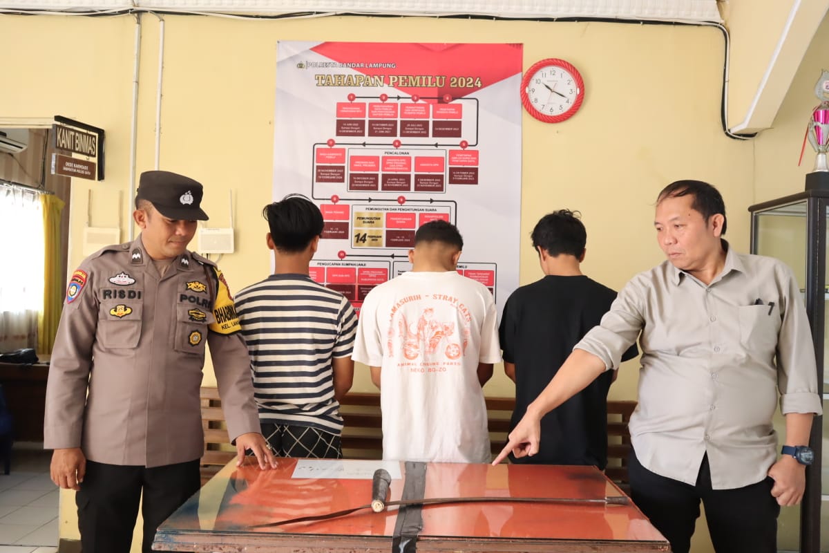 Aniaya Pria Celana Loreng di Enggal, 3 Anggota Geng Motor Ditangkap