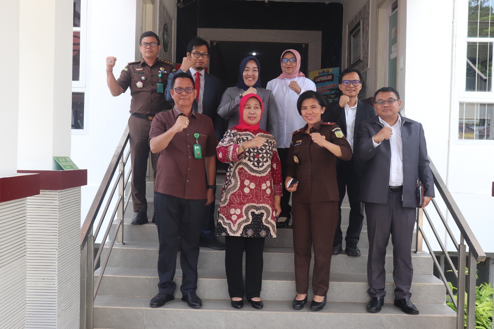 Rektor Universitas Lampung Lusmeilia Afriani menyambangi Kejaksaan Tinggi Lampung