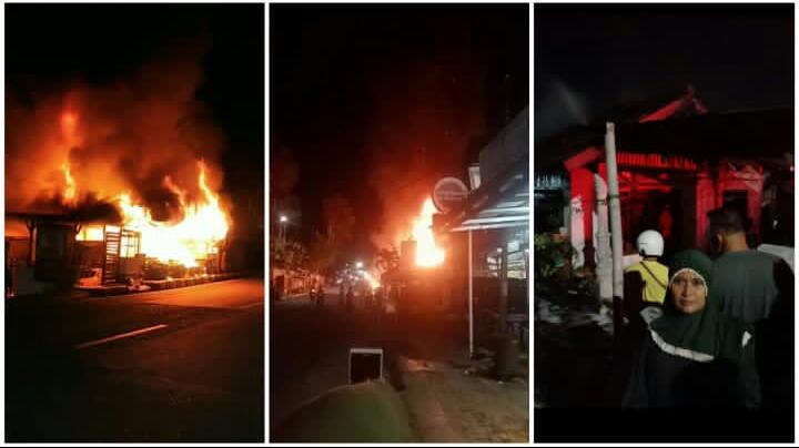 Kaki Kanan Pemilik 2 Rumah dan 2 Motor Terbakar Dekat Kuburan Klenong