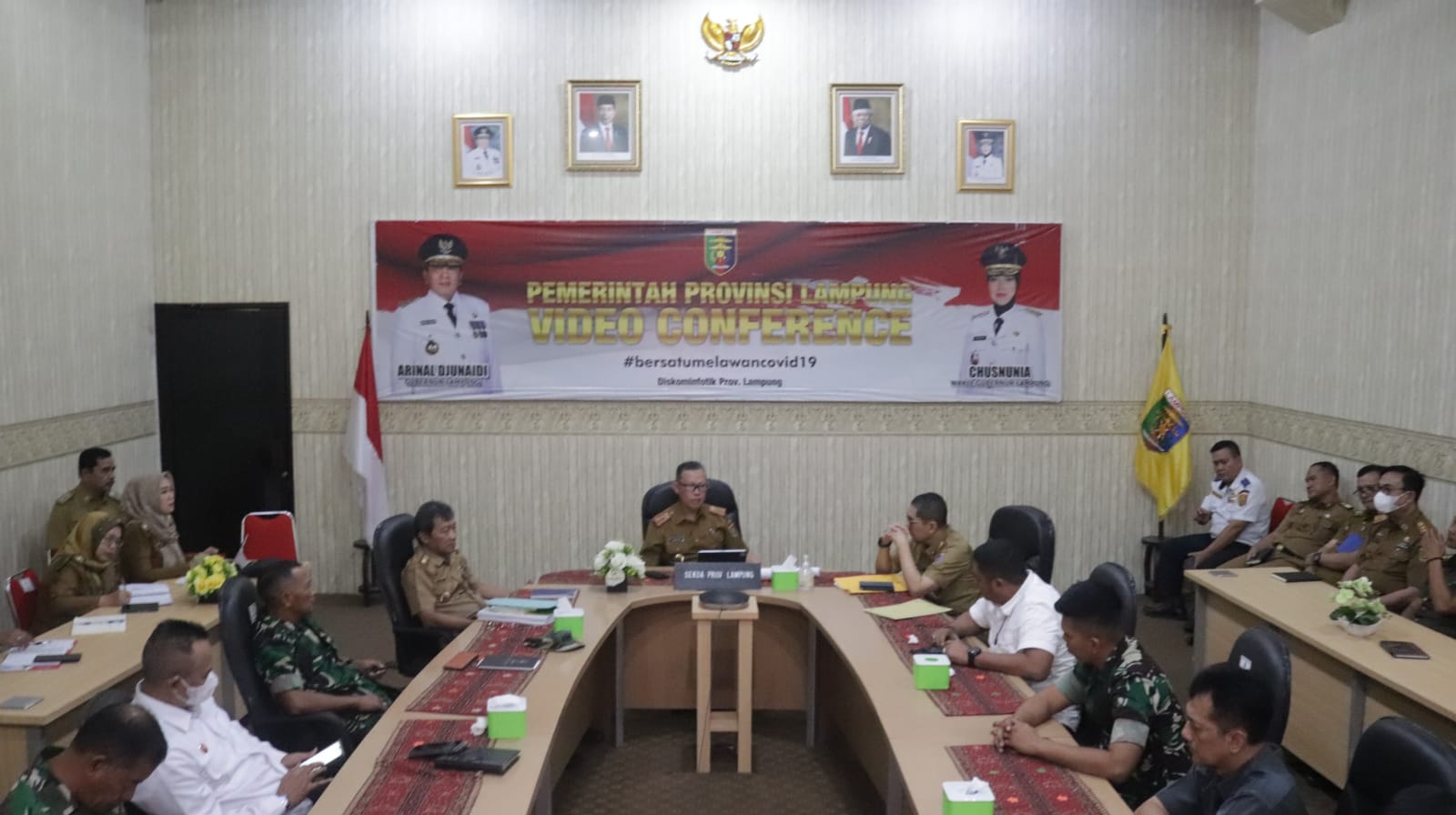 Pemprov Lampung Ikuti Rapat Pengendalian Inflasi Daerah Bersama Mendagri