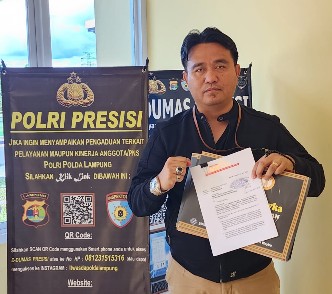 Gindha Ansori Laporkan Akun TikTok Awbimax Reborn ke Polda Lampung