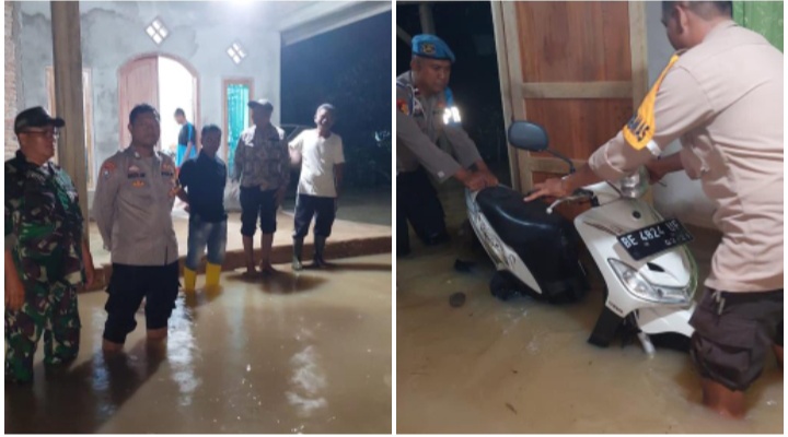 Dua Desa Tergenang Banjir di Simpang Pematang, Mesuji
