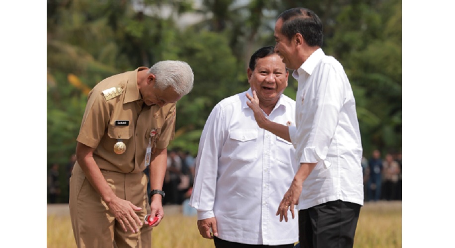 Panen Raya Bersama Jokowi, Prabowo: Kita Tak Ingin Negara Goyah Karena Kekurangan Pangan