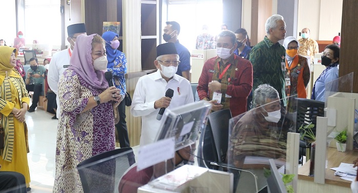 Wapres Ma'ruf Amin Puji Perkembangan MPP Kota Semarang