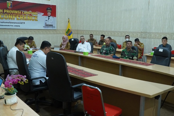 Pemprov Lampung Ikuti Rakor Pengendalian Inflasi Daerah Bersama Menteri Dalam Negeri RI