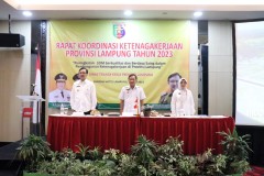 Pemprov Lampung Gelar Rakor dan Konsolidasi Arah Kebijakan Ketenagakerjaan Provinsi Lampung Tahun 2024