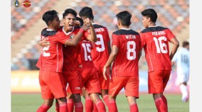 Timnas U-22 Indonesia Libas Myanmar 5-0 Cabang Sepak Bola SEA Games Kamboja