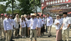Prabowo Presiden Bergema Saat Pendaftaran Bacaleg Gerindra Metro