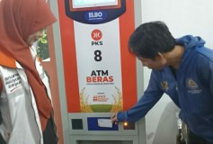 Pertama di Lampung, ATM Beras Diluncurkan PKS Lampung
