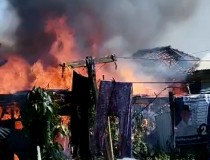 Tiga Rumah Terbakar di Kelurahan Palapa, Tanjungkarang Pusat