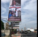 Baleho Jokowi Dukung Prabowo Jadi Presiden Bertebaran di Lampung