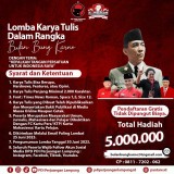 PDIP Lampung Gelar Lomba Karya Tulis