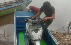 Pencuri Pakai Perahu Klotok Sisir Sungai dan Muara Rawajitu Utara