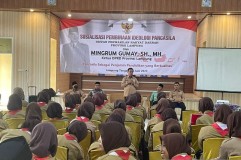 Ketua DPRD Lampung sosialisasi pembinaan ideologi Pancasila di SMAN 1 Terbanggi Besar