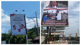 Baleho Jokowi-Prabowo Dipertanyakan di Solo, Kota-Kota Lain Aman Jaya
