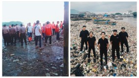 Setelah Viral, Pemkot dan Polresta BL Mendadak Bersihkan Sampah Sukaraja