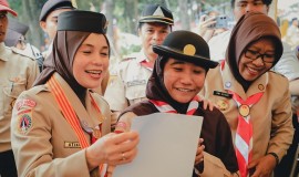 Buka Perkemahan Pramuka Berkebutuhan Khusus 2023, Kak Atikoh Ganjar Pranowo Ikut Flashmob Bareng Peserta