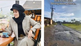 Warganya Menderita Banjir, Longsor dan Jalan Bolong-bolong, Istri Plt Bupati Bogor Pamer Ikat Pinggang Gucci