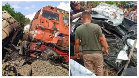 Tabrakan Kereta vs Truk Tebu di Lampung Utara dan Sedan di Asahan