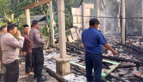 Rumah Warga Kaliori Ludes Terbakar Diduga Korsleting, Kerugian Ditaksir Rp 100 Juta