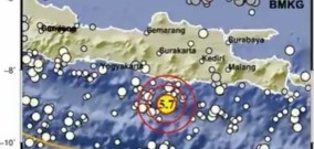 Gempa Mengguncang Wilayah Pacitan - Trenggalek - Ponorogo Magnitudo 5,7 SR