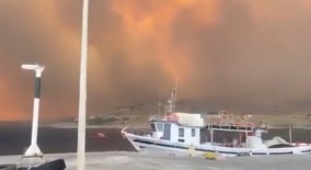 5 Hari Kebakaran Hutan, 3 Hotel Hangus, 2000 Warga Rhodes Selatan Yunani Diungsikan Pakai Perahu