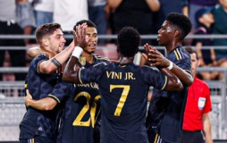 Gol Vinicius Akhirnya Membawa Real Madrid Menang Setelah Sempat Tertinggal Dua Gol dari AC Milan