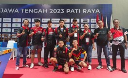 Tim Beregu Tenis Meja Putra-Putri Kota Semarang Rebut Tiket Final Porprov