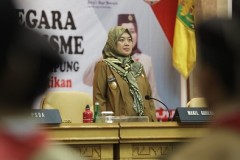 Wagub Nunik Buka Workshop Bela Negara dan Bahaya Radikalisme Kwarda Pramuka Provinsi Lampung