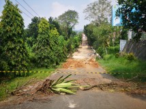 Terbengkalai, Proyek Jalan Depan PDAM Way Rilau Bandarlampung