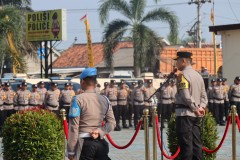 Demi Keamanan Pilkades Serentak di Kabupaten Mesuji, Polres Mesuji Gelar Apel Pengamanan