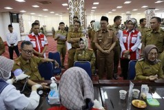 Pemprov Lampung dan PMI Gelar Donor Darah Sambut HUT RI ke-78