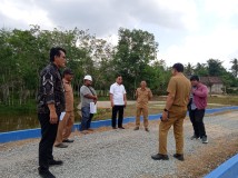 Pembangunan Balai Benih Ikan Air Tawar di Kecamatan Way Serdang Mesuji Capai 37 persen