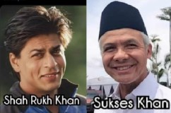 Lucu, Capres Ganjar Diduetkan dengan Shah Rukh Khan, Untuk Hadapi Anies dan Prabowo