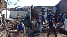 Tiga Rumah di Kendal Ludes Dilalap Api, Diduga Akibat Korsleting Listrik