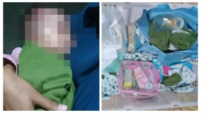 Bayi Ditinggalkan Berikut Perlengkapan dan Surat di Depan DDI Lampung