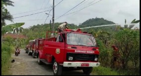 Kebakaran Lahan ke-5 Bulan Ini di Puri Gading Bandarlampung