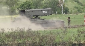 Gelombang Kejutnya Bisa Memecah Paru-paru, Roket TOS 1 A Termobarik Rusia Libas Tentara Ukraina di Donbass 