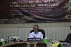 Ikuti Rakornas Pengendalian Inflasi 2023, Sekdaprov: Inflasi Lampung Terkendali
