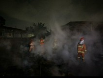 Bekas Usaha Mebel Terbakar di Kedamaian, Kota Bandarlampung