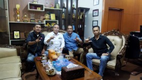 IWO Silaturahmi dengan Kadiskominfotik Lampung Achmad Saefulloh