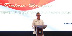 Sekdaprov Lampung Ajak TNI Polri dan Aparatur Pemerintah Daerah Kawal Pemilu 2024