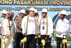 Gubernur Arinal dan Dekranasda Lakukan Peletakan Batu Pertama Pembangunan Pasar UMKM