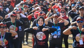 Atikoh Disambut Antusias Ribuan Perempuan Relawan Gardenia di Yogyakarta