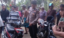 Sepeda Motor Adu Banteng di Kejobong, Dua Orang Dilarikan ke RS