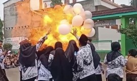 Viral Balon Gas Meledak Lukai 10 Guru pada Perayaan Hari Guru di Bekasi, Ini Penyebabnya