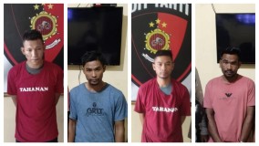 Tekab 308 dan Ditresnarkoba Kejar 4 Tahanan Jebol Sel Polda Lampung