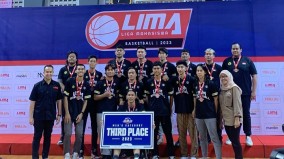 Tim Basket Putra USM Juara III Liga Mahasiswa Nasional 2023